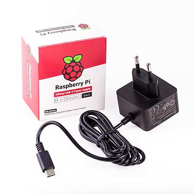 Fuente Alimentación Oficial Raspberry Pi 4 Negro